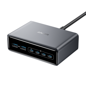 Anker Prime ladestasjon USB-C/A 6 porter GaN, 200 W