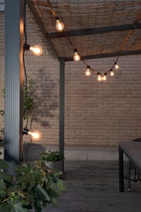 Konstsmide LED-valoketju hehkulamput, 10 m, vaihdettavat lamput