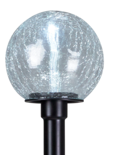 Solcellslampa i krackelerat glas