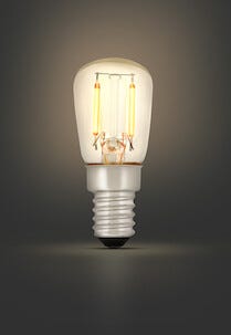 Dimbar päronlampa LED E14 1,5 W 84 lumen