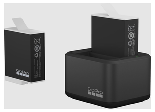Dual Battery Charger + 2 batterier till GoPro Hero 9/10/11/12