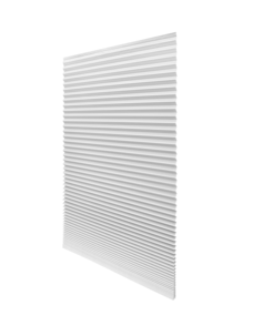 Plisségardin selvklebende, rullegardin uten skruer, hvit