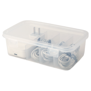 Kabelförvaringsbox i plast med lock