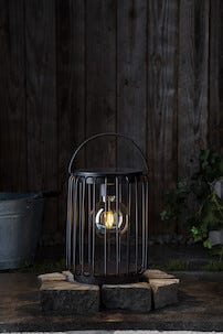 Northlight solcellelykt kurvlykt liten sylinder