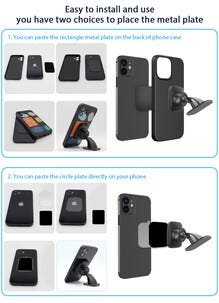 Magnetisk mobilholder for dashbord, bil