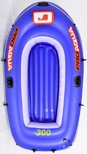 Gummibåt, uppblåsbar båt, 2 personer, blå, Proaqua