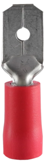 Flatsstift 1,5 mm röd hane, 10-pack