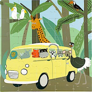 Pussel 3-pack djurmotiv 