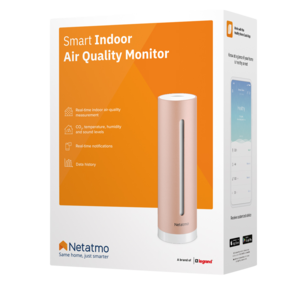 Netatmo smart luftkvalitetsmåler innendørs