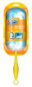 Swiffer Duster Starter Kit, støvkost og 5 refiller