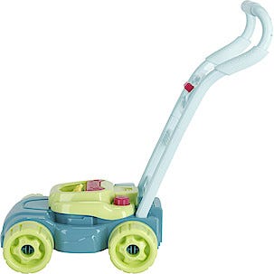 Lasten ruohonleikkuri ja saippuakuplakone
