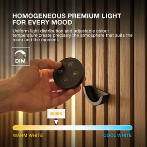 Osram LED-list til akustikkpanel, startkit svart, 2,6 m