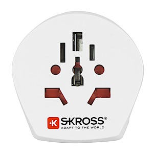 SKROSS World to Europa, reiseadapter