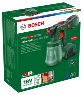 Bosch UniversalSpray 18V-300, malersprøyte