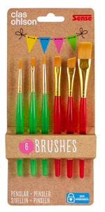 Penslar för barn, 6-pack, från 3 år