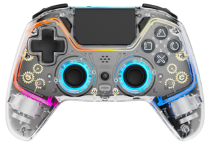 Deltaco kontroll för PS4 och PC, transparent RGB