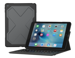 Zagg Rugged Messenger, futteral med tastatur for iPad 9,7