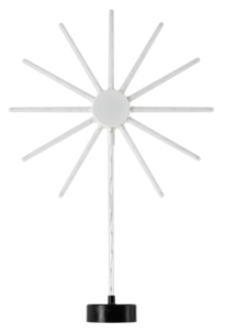 Stjerne med fyrverkeri- og lyseffekter i farger, LED, 55 cm