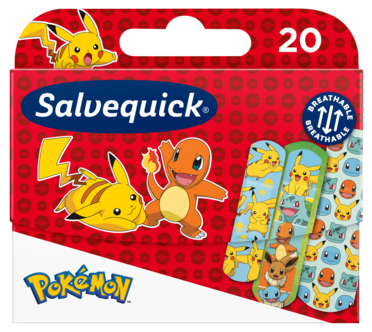 Salvequick plaster Pokémon, 20-pakning