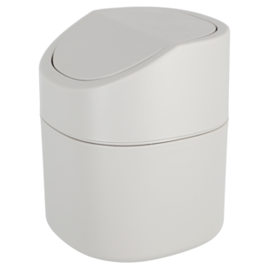 Bordspapperskorg med vipplock, plast, 16,5 cm