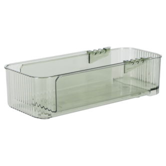 Förvaringslåda justerbar transparent grön 23-36,5 cm