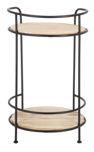 Sidebord, tre/metall. 