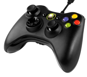 Trådlös handkontroll för PC och Xbox 360, Microsoft