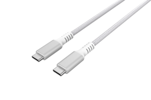 Stoffkledd USB C kabel 3m USB-C til USB-C Clas Ohlson