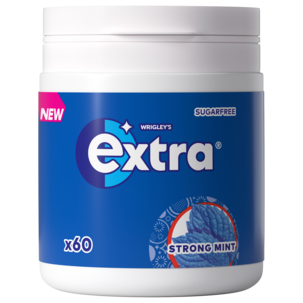 Wrigley's Extra tyggegummi i boks, 60-pakning