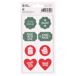 Klistermärken Homemade 16-pack