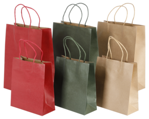 Presentpåse med handtag, 6-pack