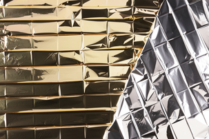 Värmefolie 160 x 210 cm, guld-silver