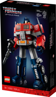 LEGO Icons Optimus Prime Robotti, 2-in-1 10302, 18+