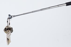 Plukkemagneter med lysdiode og speil