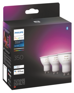 Philips Hue White and Color Ambiance GU10, Bluetooth 3-pack