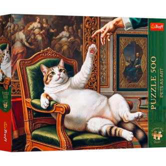 Pussel Trefl Pets as Art, His Fluffy Highness, 500 bitar