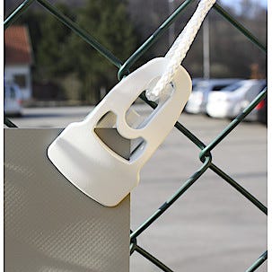 Holdon Midi Clips Presenningsklemme, hvit, 4 stk/pk