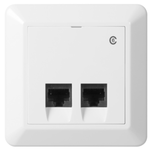 Elko RS infällt nätverksuttag Cat 6