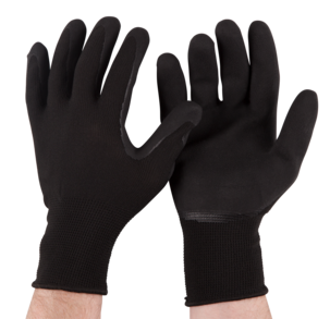 Latexhandskar, svart