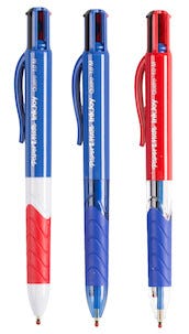 Kulspetspennor Paper Mate InkJoy Quatro, 3-pack