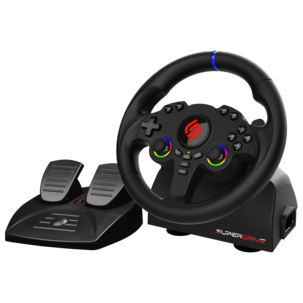 Superdrive 220 RS-5 gamingratt og pedaler, PS5 datamaskin