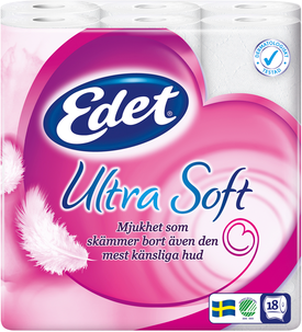Toalettpapper Edet Ultra Soft, 18-pack