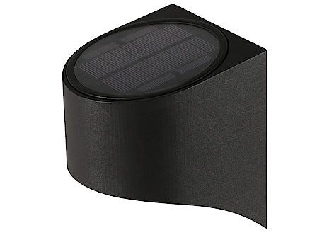 Väggbelysning solcell svart