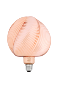 Rosa dekorpære LED E27 Ice Cream Pink, 160 mm