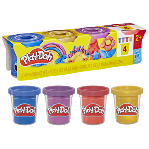Play-Doh Metallic lera, 4-pack, från 2 år