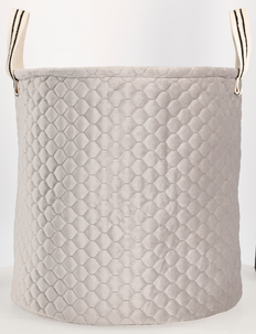 Förvaringskorg sammet grå