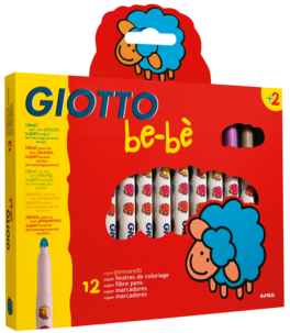 Fiberpennor Giotto BeBe Tusch 12-pack