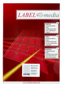 Etiketter 70x37 mm, Labelmedia
