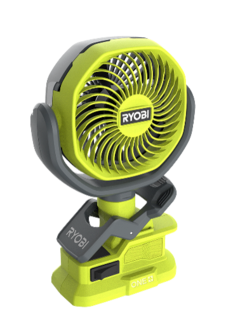 Ryobi One+ 18 V vifte med klemmefeste RCF18-0 