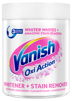 Vanish Oxi Action White Tahranpoistoaine 500g jauhe